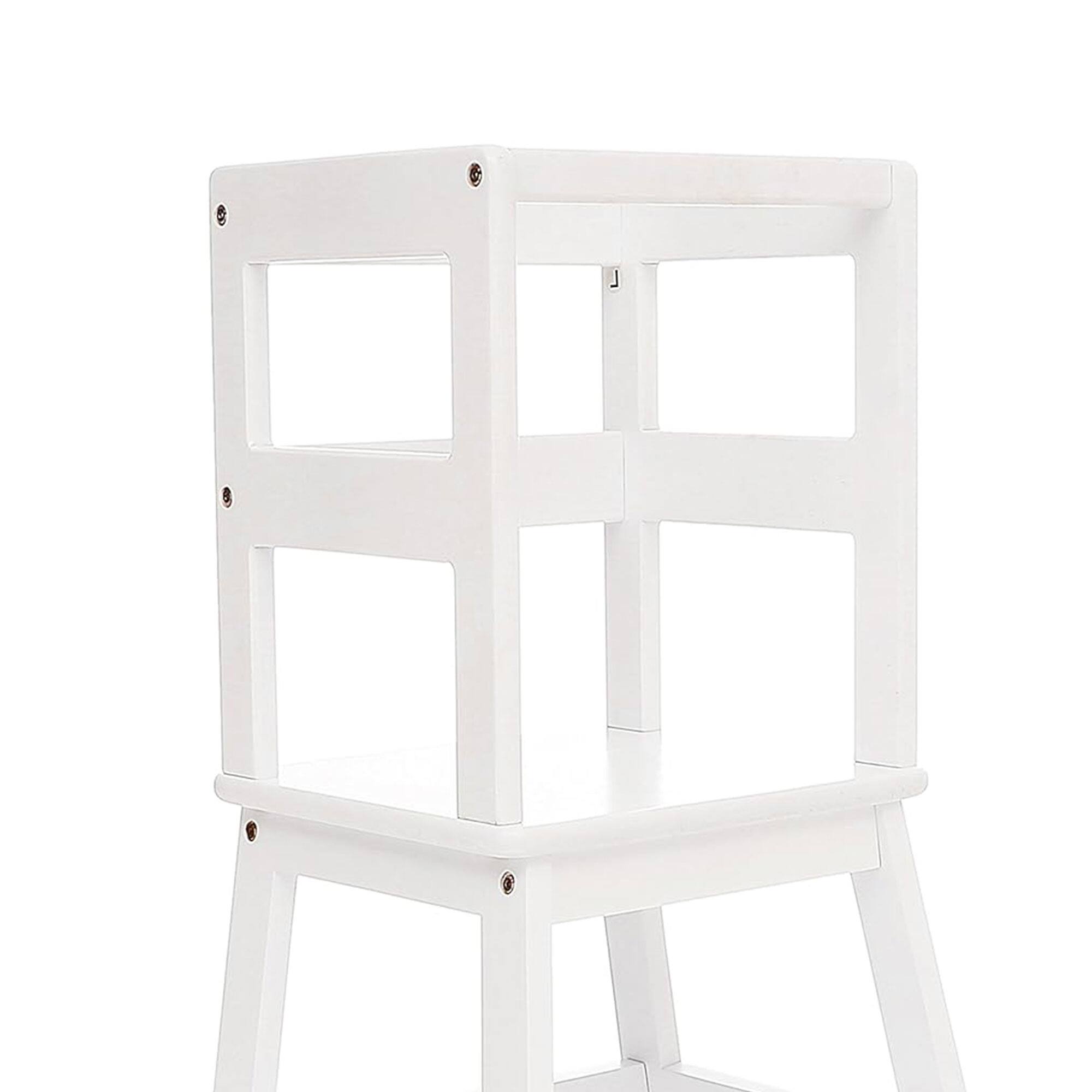 Alt View 4. SDADI - SDADI Kids Kitchen Step Stool Holds up to 150 Pounds with Safety Rail, White - White.