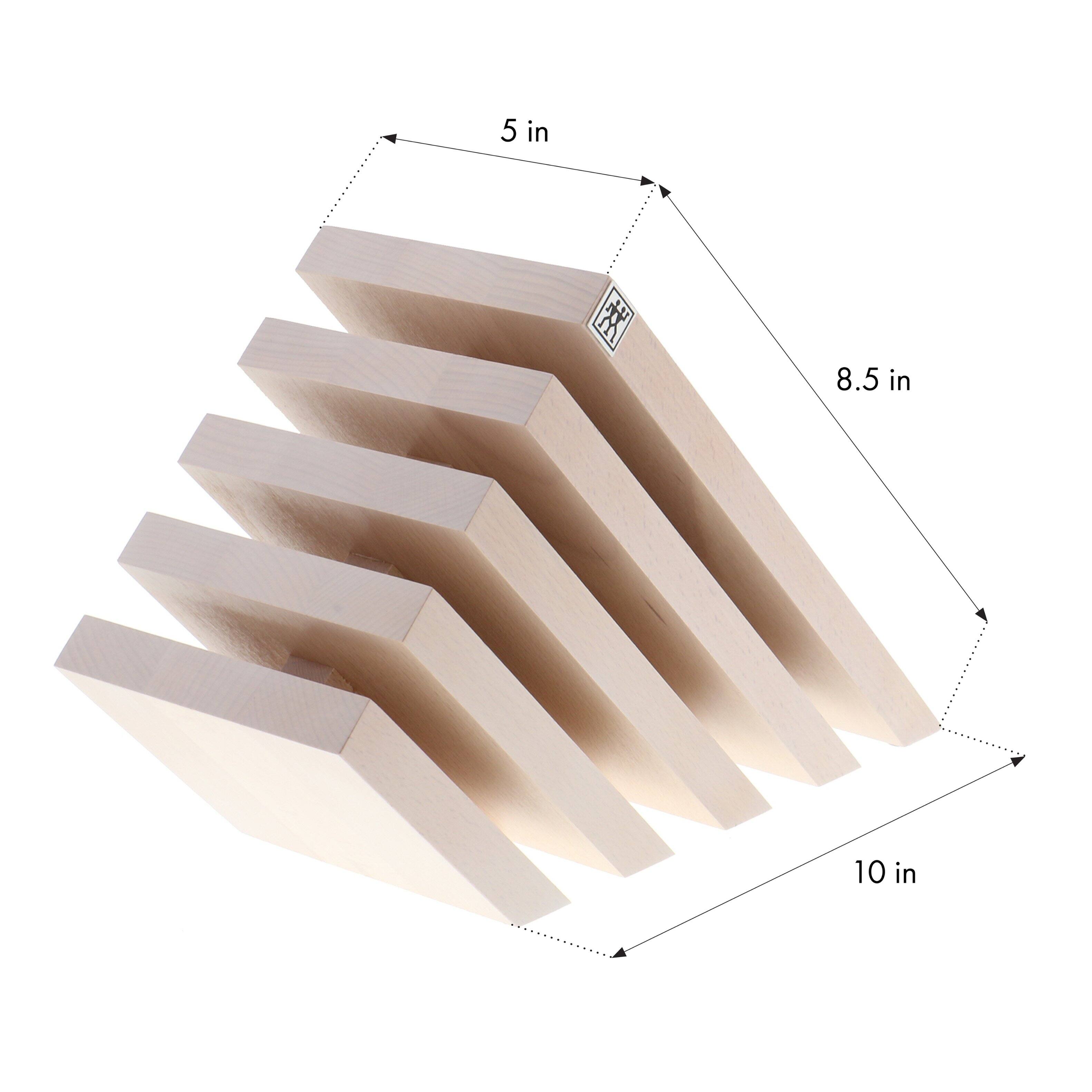 Alt View 3. ZWILLING - ZWILLING Italian Slanted Magnetic Knife Block - White-Colored Beechwood - White.