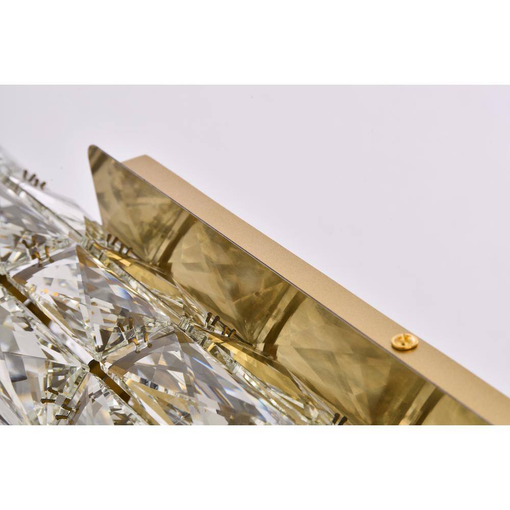 Alt View 4. Elegant Lighting - Valetta 30 inch LED linear wall sconce in gold - Gold.