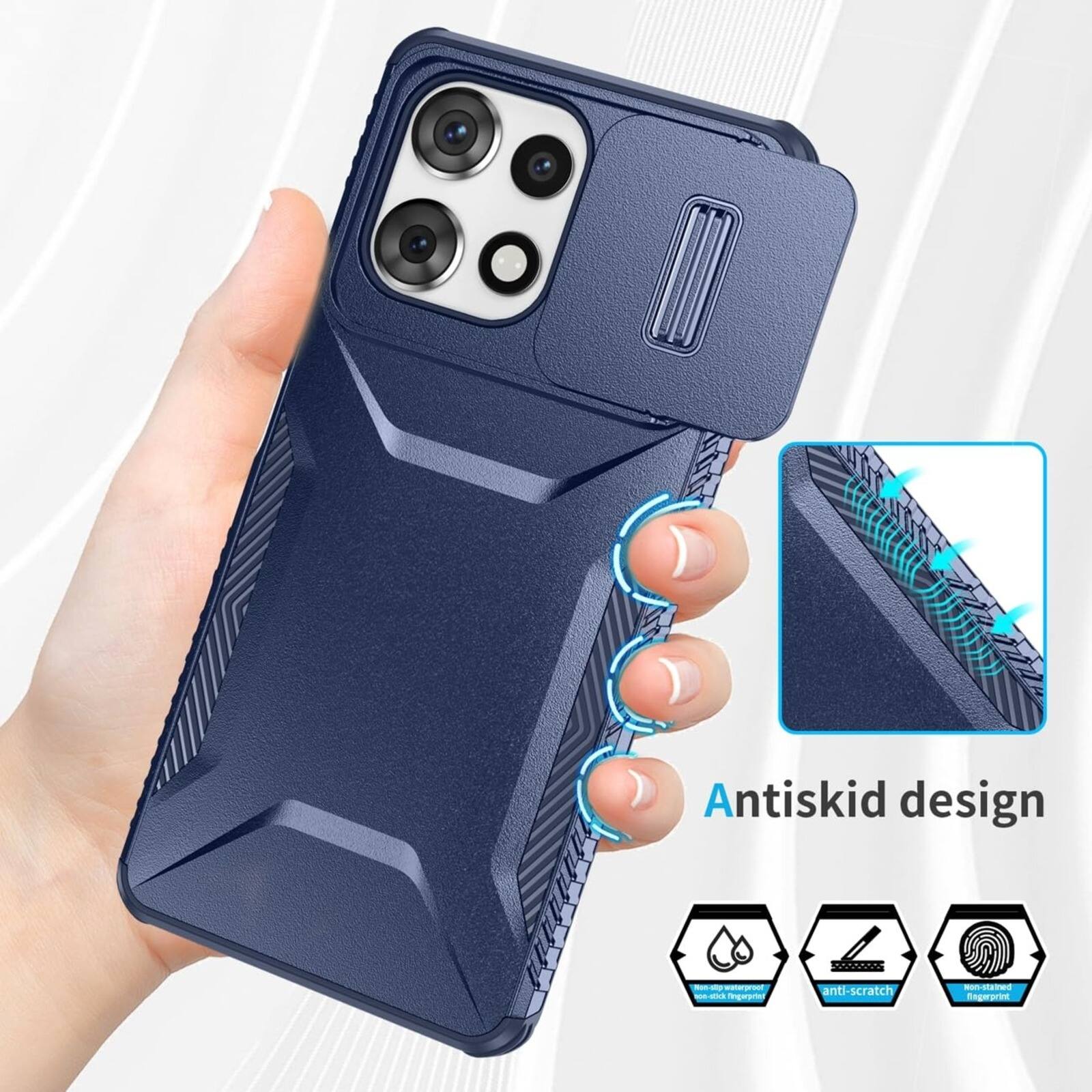 Antiskid design  
Nut-stop 100% stick Ingerprint  
anti-scratch  
Non-stained Regerprint
