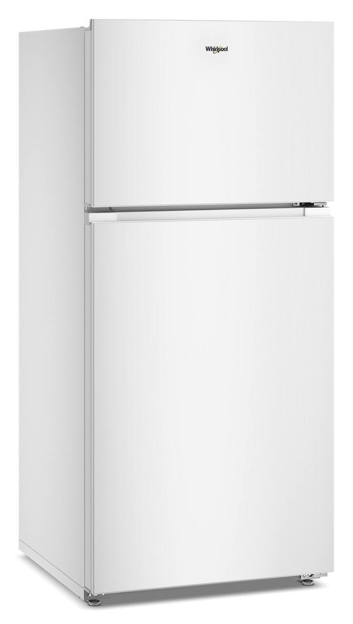 Angle. Whirlpool - 14.3 Cu. Ft. Top Freezer Refrigerator with Total Coverage Cooling - White.