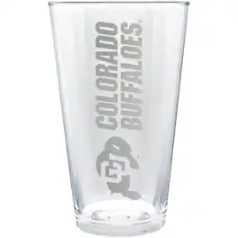 Great American Products - Colorado Buffaloes Etched 16oz. Vertical Rally Cry Pint Glass - Multicolor