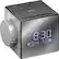 Front. Sony - AM/FM Dual-Alarm Clock Radio - Black/Silver.