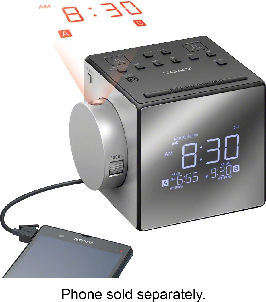 Radio Am/fm Reloj Despertador Digital Sony Icf-c1