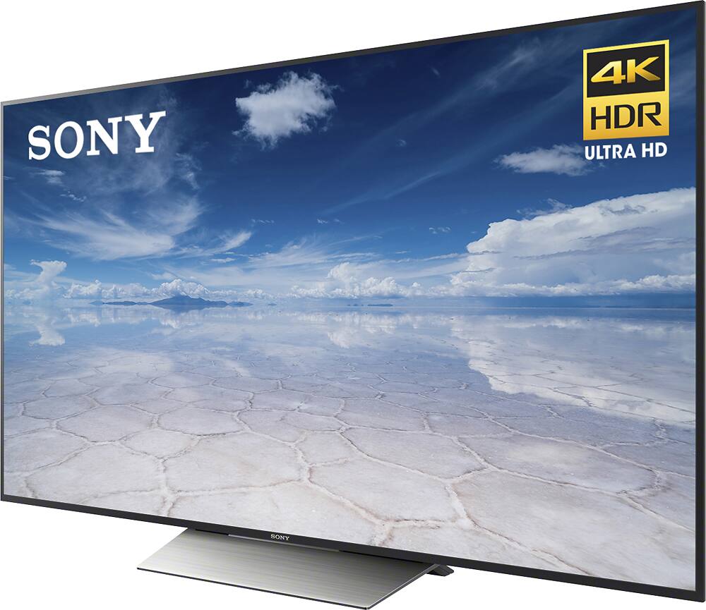 Left. Sony - 55" Class (54.6" Diag.) - 2160p - Smart - 4K Ultra HD TV with High Dynamic Range - Black.