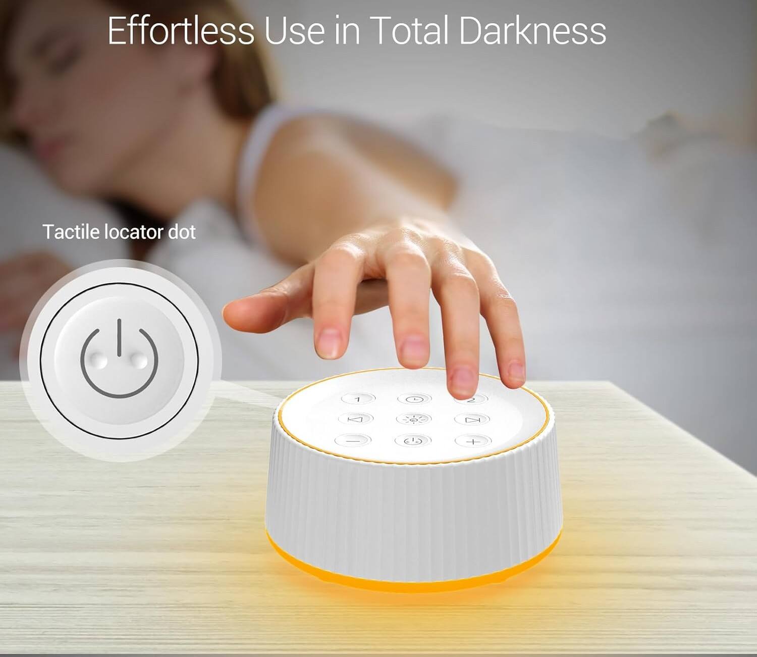 Effortless Use in Total Darkness

Tactile locator dot