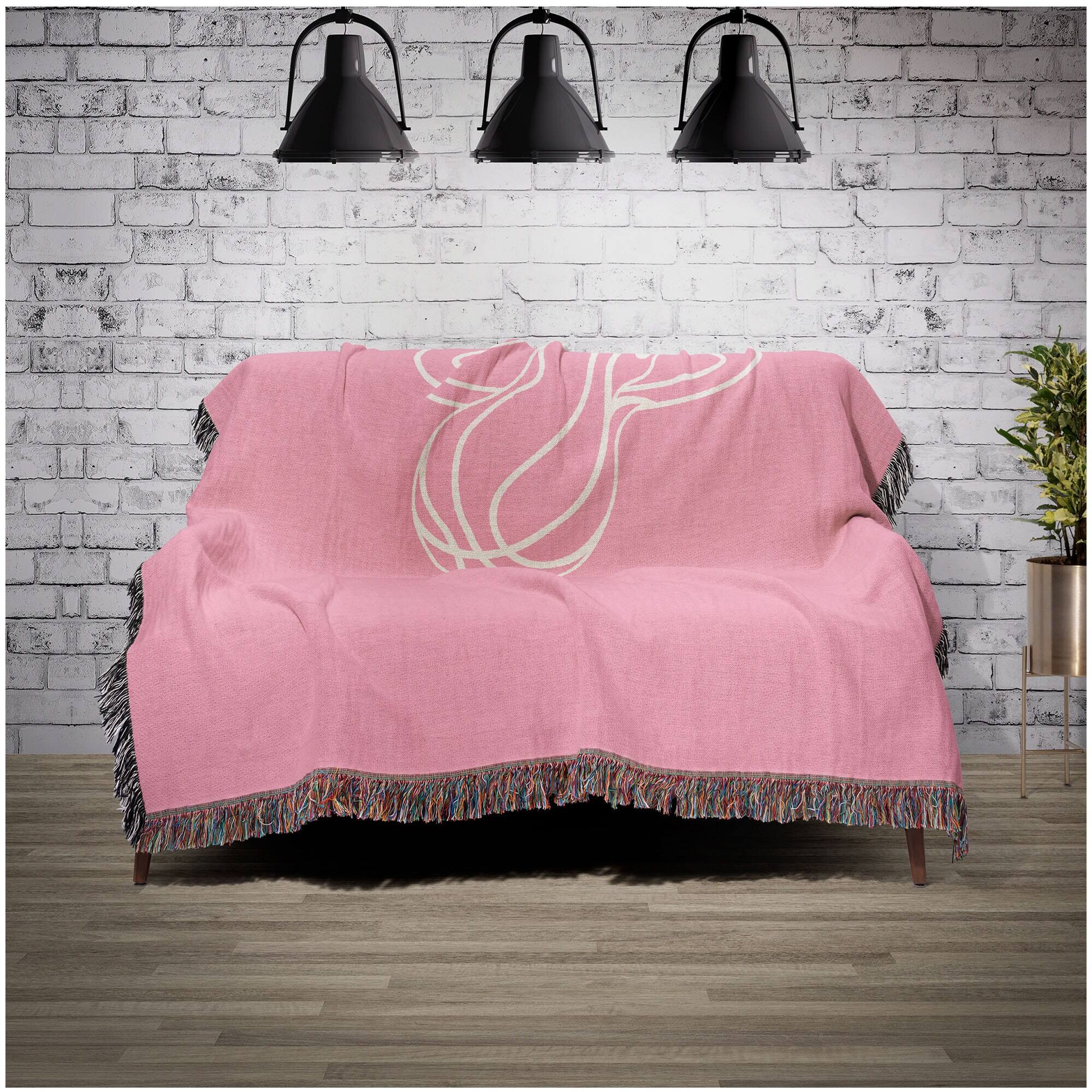 Alt View 1. Chad & Jake - Miami Heat Woven Blanket - Pink.