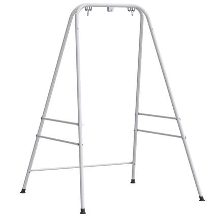 Front. Outsunny - Chair Stand Indoor and Outdoor Use with Anti-Slip Foot Pads - White.