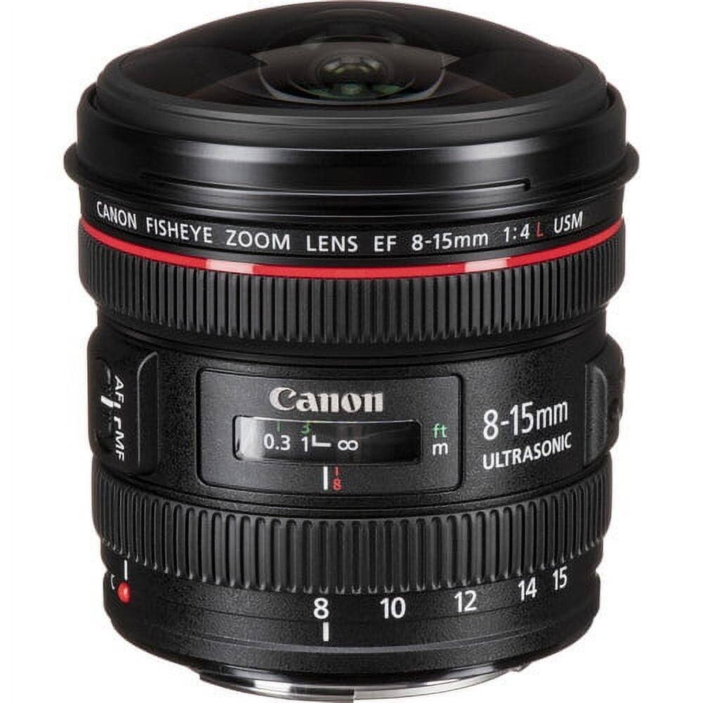 CANON FISHEYE ZOOM L USM ZOOM 8-15mm 1:4 LENS EF AF FMF Canon 0.3 1 8 I 8 8 ft 8-15mm m ULTRASONIC 8 I 10 12 14 15