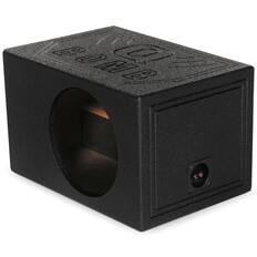 Front. QPower - QPower QBOMB8VL Single 8 Inch Vented Ported Car Subwoofer Sub Box Enclosure - Black.