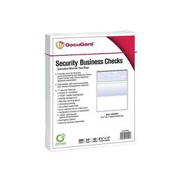 Paris - DocuGard Standard 8.5" x 11" Security Check On Top, 24 lbs., 500 Sheets/Ream, 2500/Carton (04501) - Blue