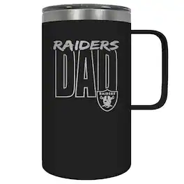 Great American Products - Las Vegas Raiders Dad 18oz. Hustle Travel Mug - Multicolor