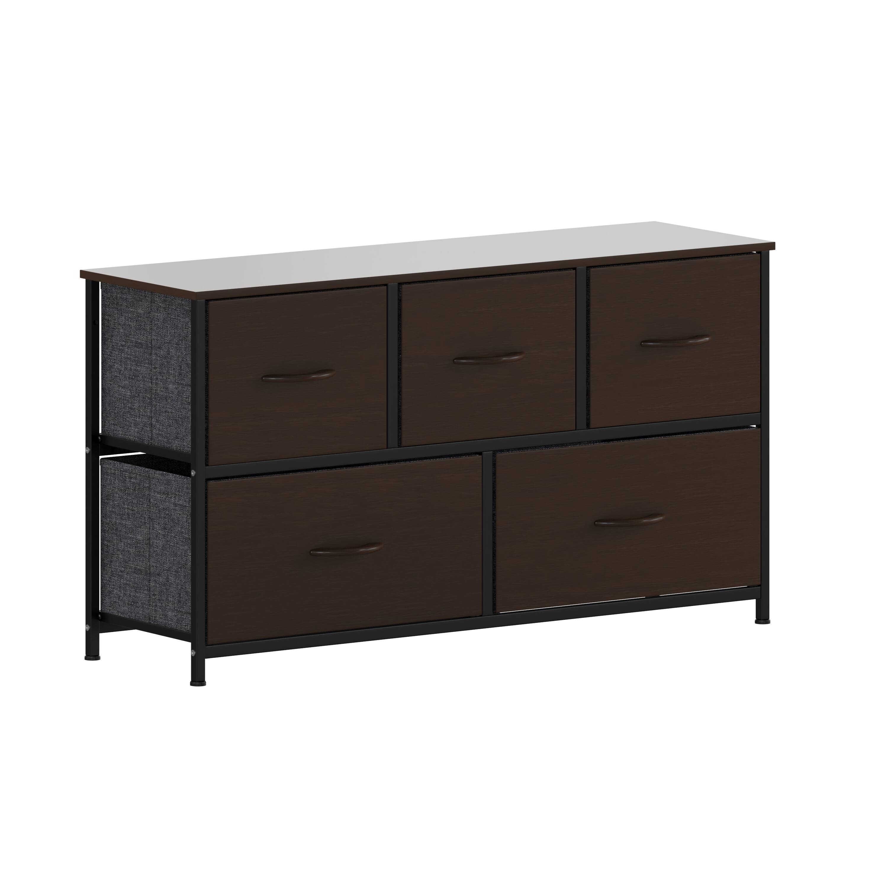 Brown Drawers/Black Frame