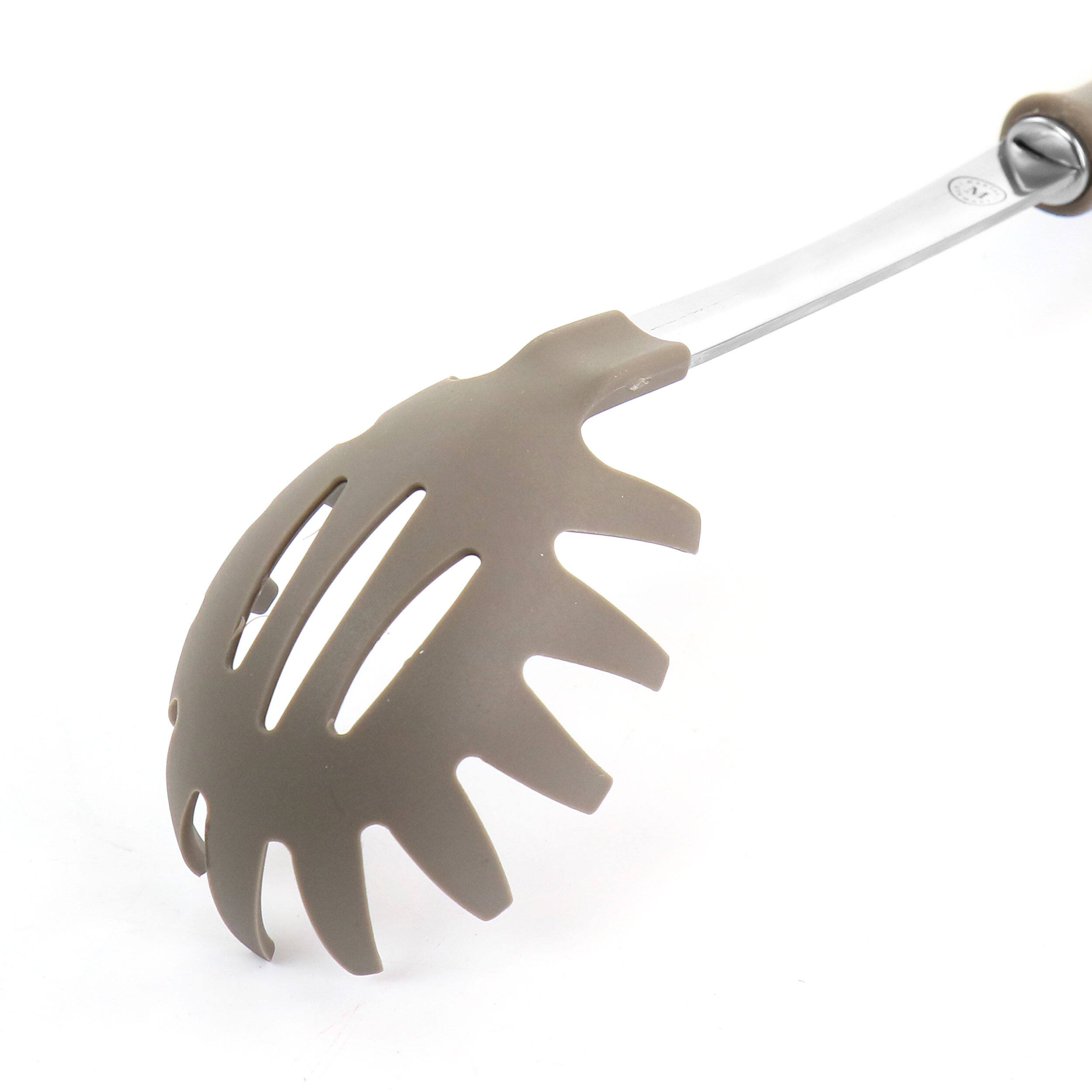 Alt View 4. Martha Stewart - Martha Stewart Nylon Pasta Spoon in Grey - Grey.