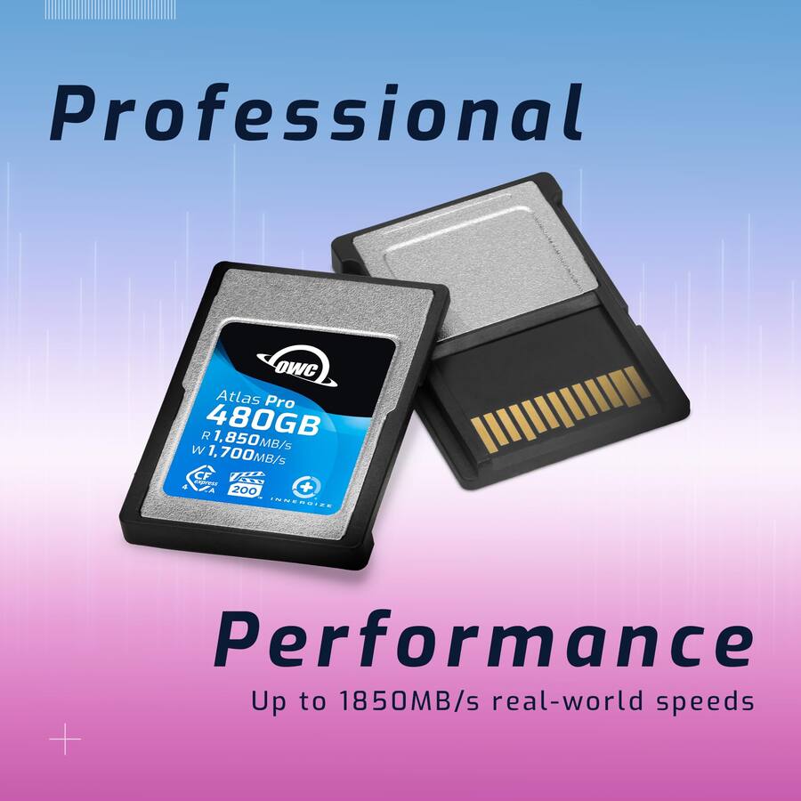 OWC 480GB Atlas Pro High Performance Cfexpress 4.0 Type A Memory Card ...