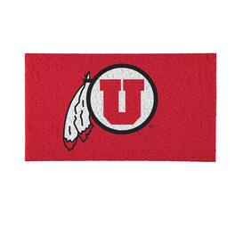 Evergreen Enterprises - Utah Utes 16" x 28" Full Color Indoor/Outdoor Logo Turf Mat - Multicolor