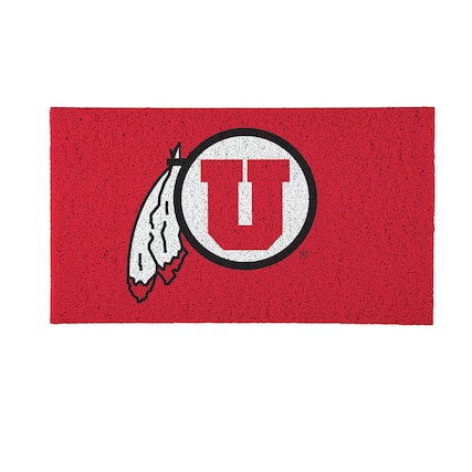Front. Evergreen Enterprises - Utah Utes 16" x 28" Full Color Indoor/Outdoor Logo Turf Mat - Multicolor.