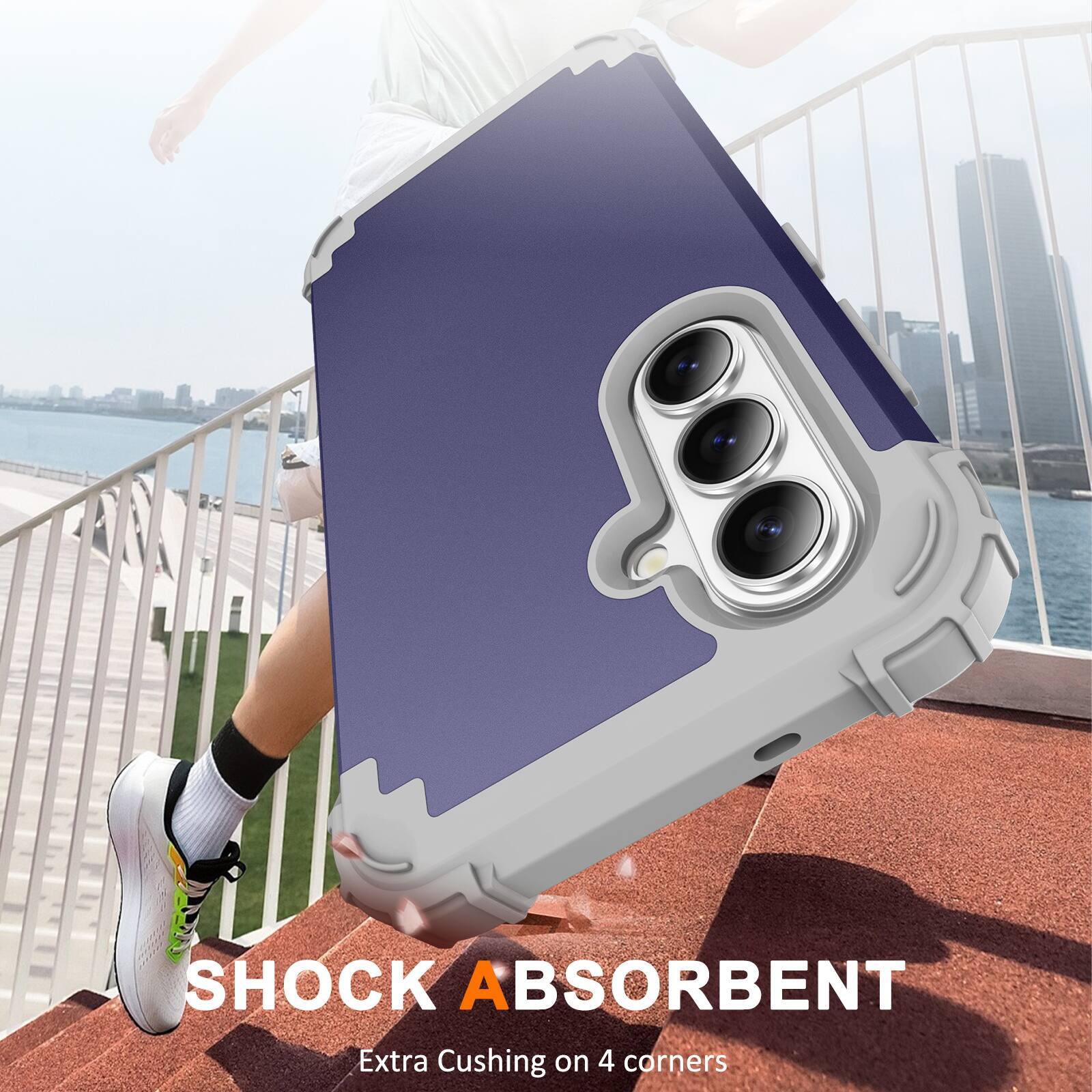 SHOCK ABSORBENT  
Extra Cushing on 4 corners