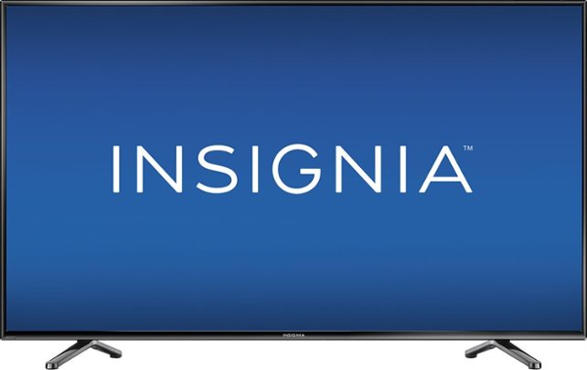 Insignia™ - 55" Class - (54.6" Diag.) - LED - 1080p - HDTV - Black - Front Zoom