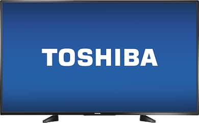 Toshiba - 55" Class (54.6" Diag.) - LED - 1080p - with Chromecast Built-in - HDTV - Black - Larger Front