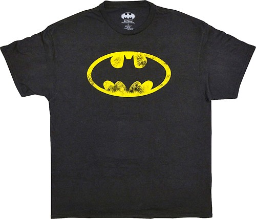 Best Buy: Warner Bros Batman Logo T-Shirt (Medium) Black 190371044687