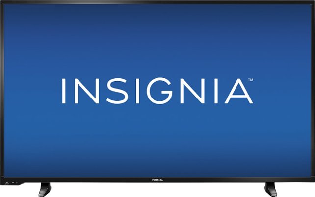 Insignia™ - 50" Class (49.5" Diag.) - LED - 1080p - HDTV - Black - Front Zoom