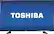 Front. Toshiba - 43" Class (42.5" Diag.) - LED - 1080p - HDTV - Black.