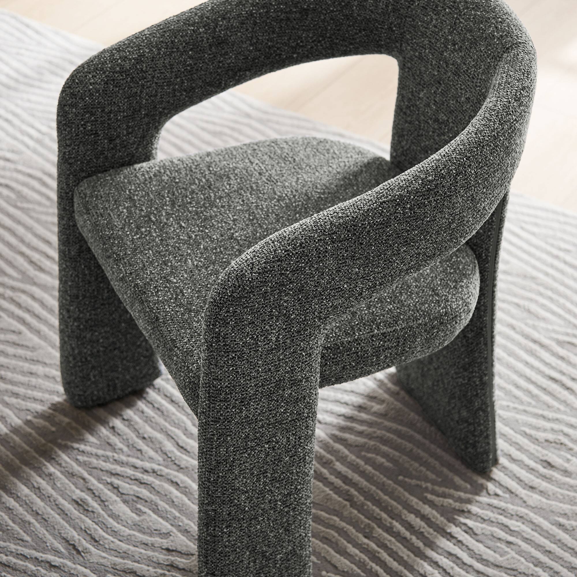Alt View 6. Modway - Oslo Barrel Fabric Upholstered Dining Accent Chair by Modway - Gray.
