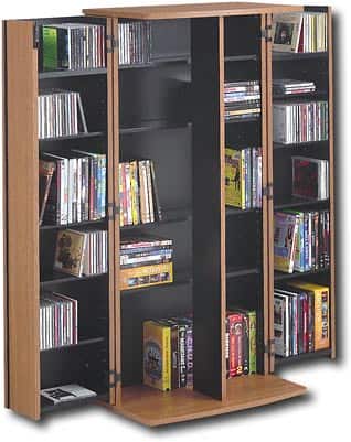 Angle Standard. PREPAC - Medium Storage Cabinet with Lock - Oak.
