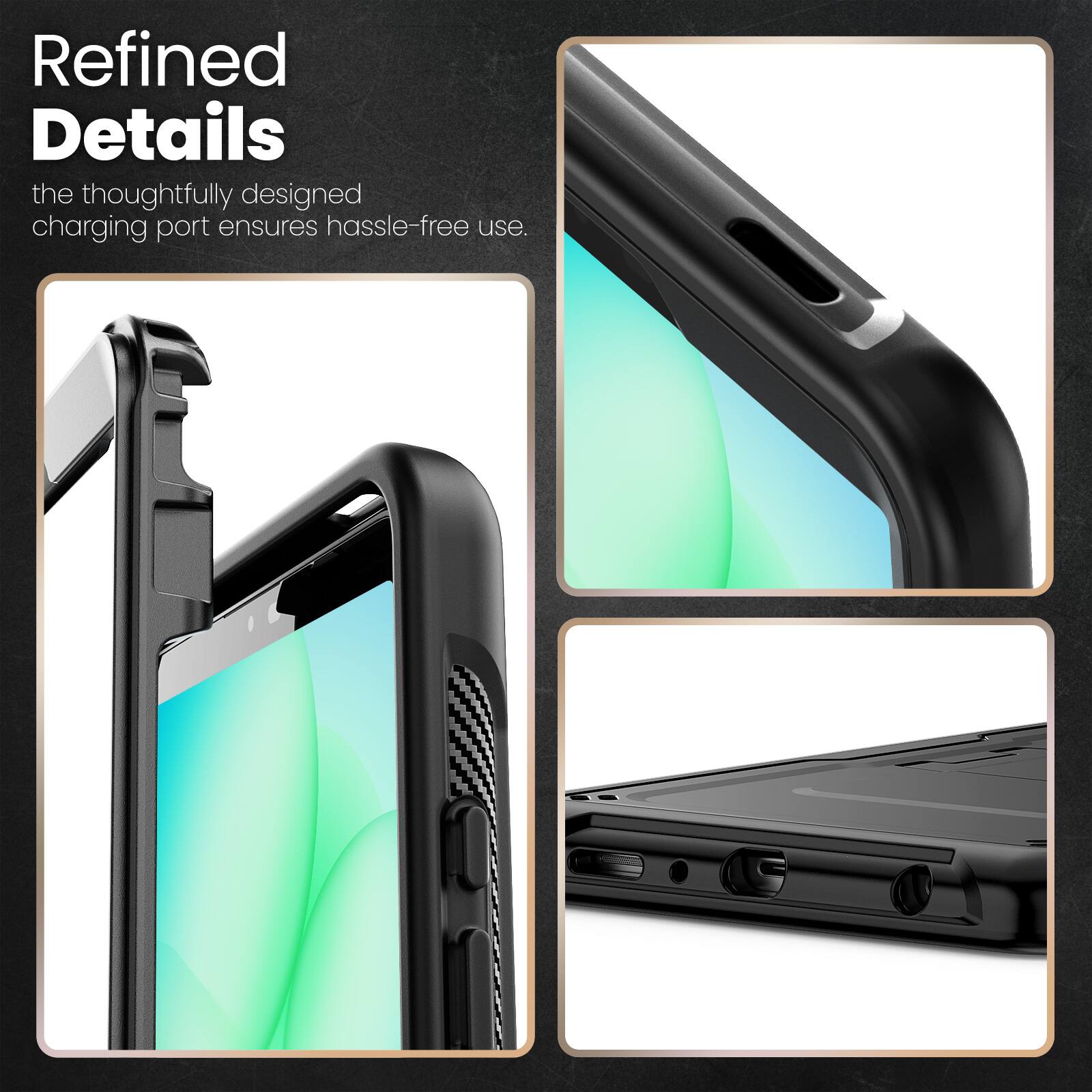 Refined Details

the thoughtfully designed charging port ensures hassle-free use.