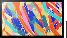 Front. Wacom - Cintiq 24 Drawing Tablet - Black.