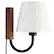 Angle. Modway - Sunlit Swivel Wall Sconce by Modway - Walnut Black.