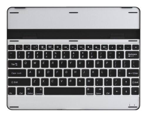 Front Standard. Hipstreet - Case and Bluetooth Keyboard for Select Apple® iPad® Models - Silver.