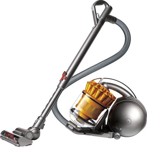 Dyson - DC39 Multi Floor Bagless Canister Vacuum - Iron/Yellow-Front_Standard