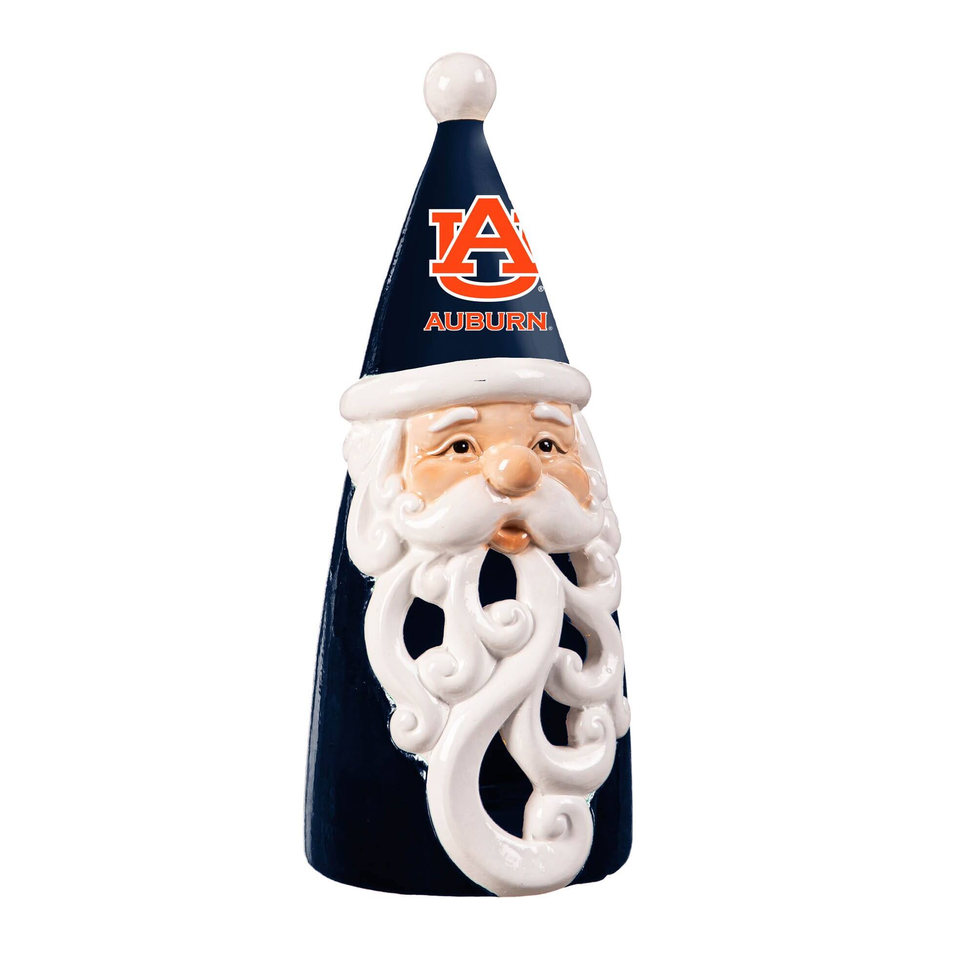 Front. Evergreen Enterprises - Auburn Tigers 8" LED Santa Statue - Blue.