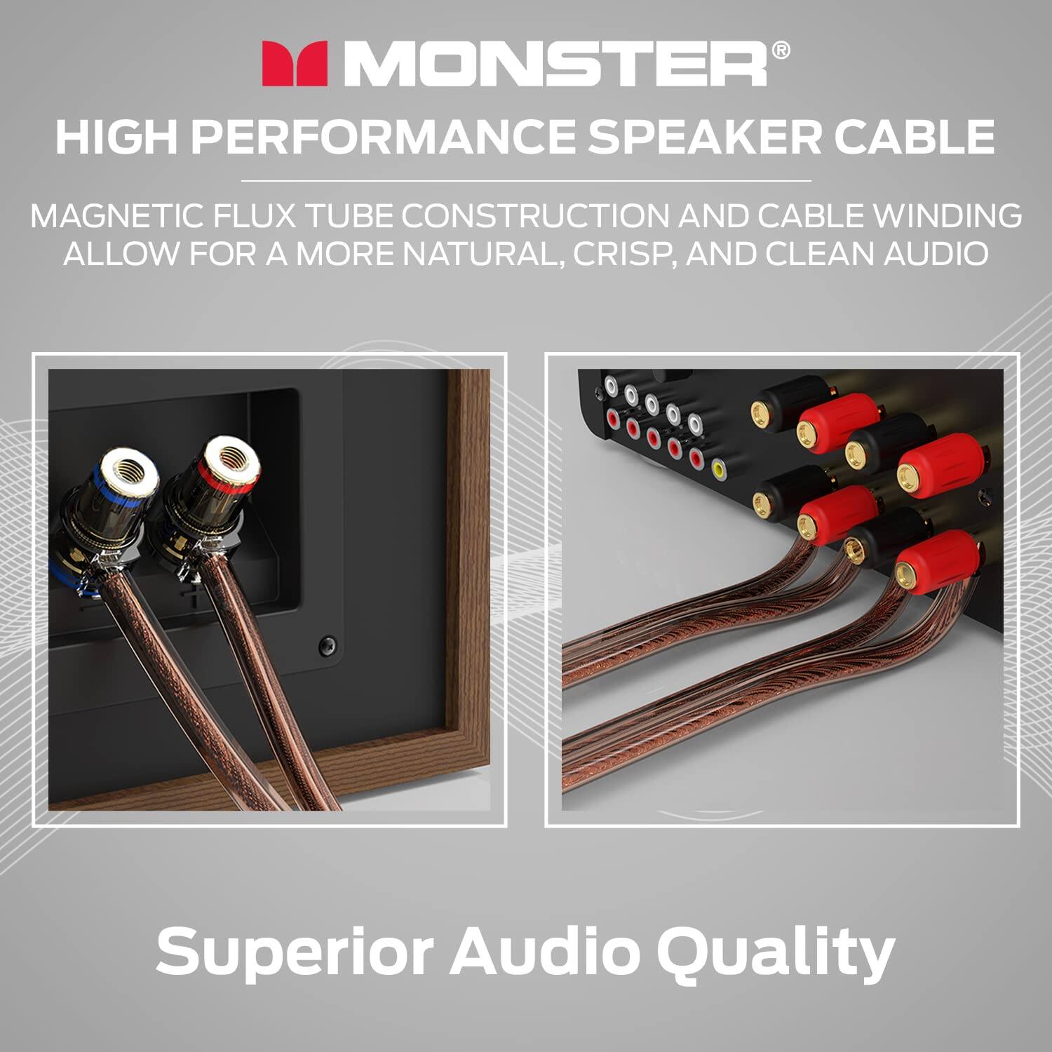 Monster XP Copper Clad Aluminum (CCA) Speaker Wire 14 Gauge Cable