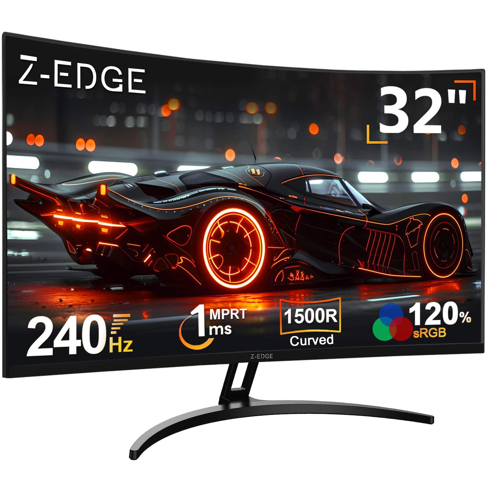 Z Z Edge 32 inch 1080P Full HD 1920 x 1080 240 Hz 1 ms Curved
