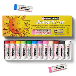 Sakura - Cray-Pas Junior Artist Oil Pastel Set, 12 Colors, Chubbies Size