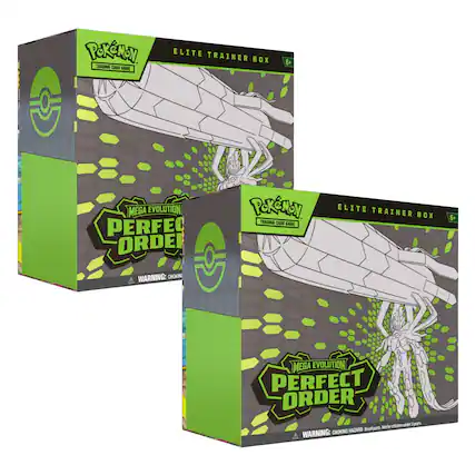 Pokémon Trading Card Game Elite Trainer Box 6+ Mega Evolution Perfect Order
Warning: Choking Hazard - Small parts. Not for children under 3 years.