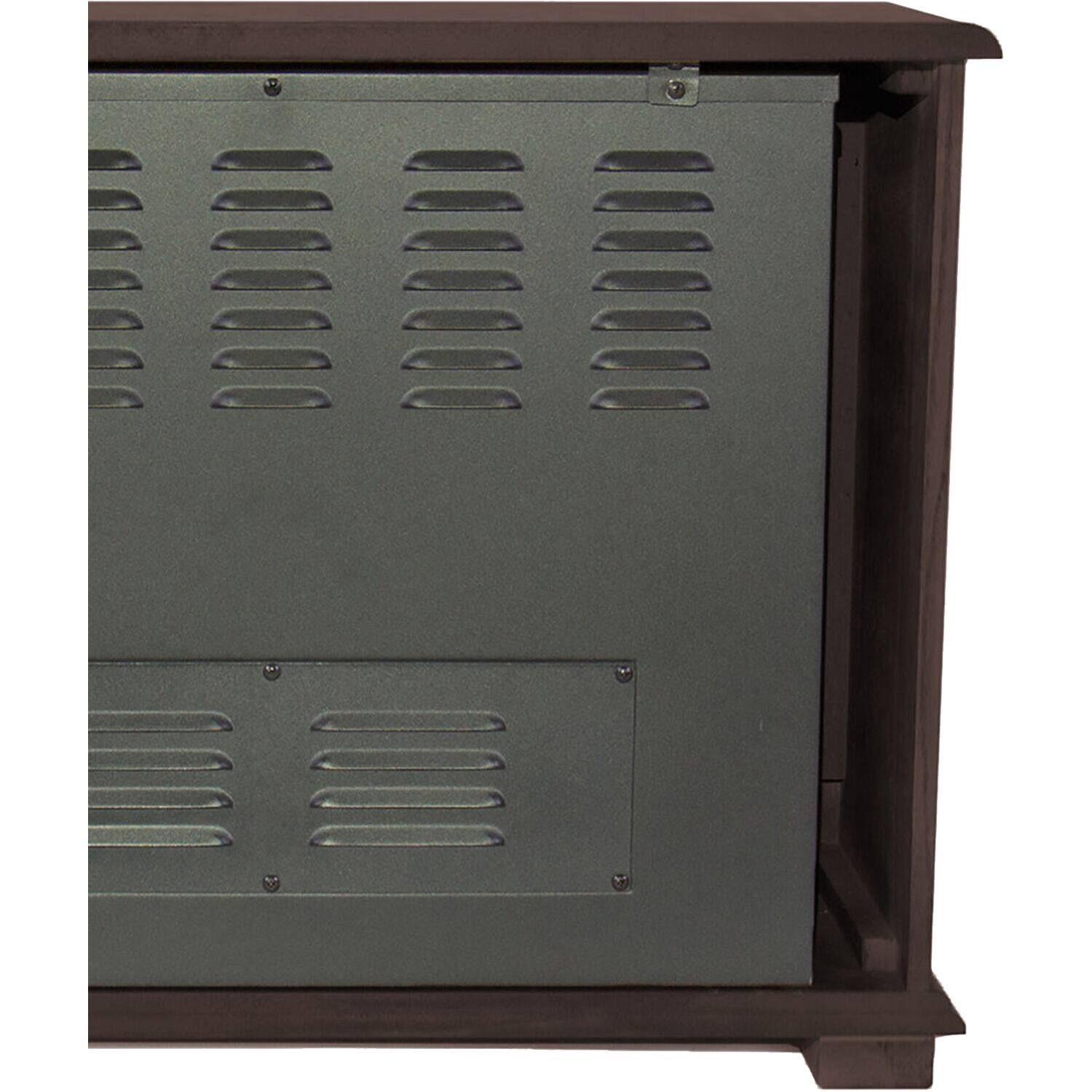 Alt View Zoom 20. Lifesmart - 3-Quartz Infrared Fireplace Heater - Dark Walnut.