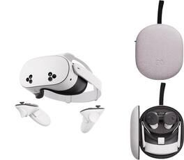 Meta - Quest 3S 128GB VR Headset+Official Compact Carrying Case Bundle New Sealed - White