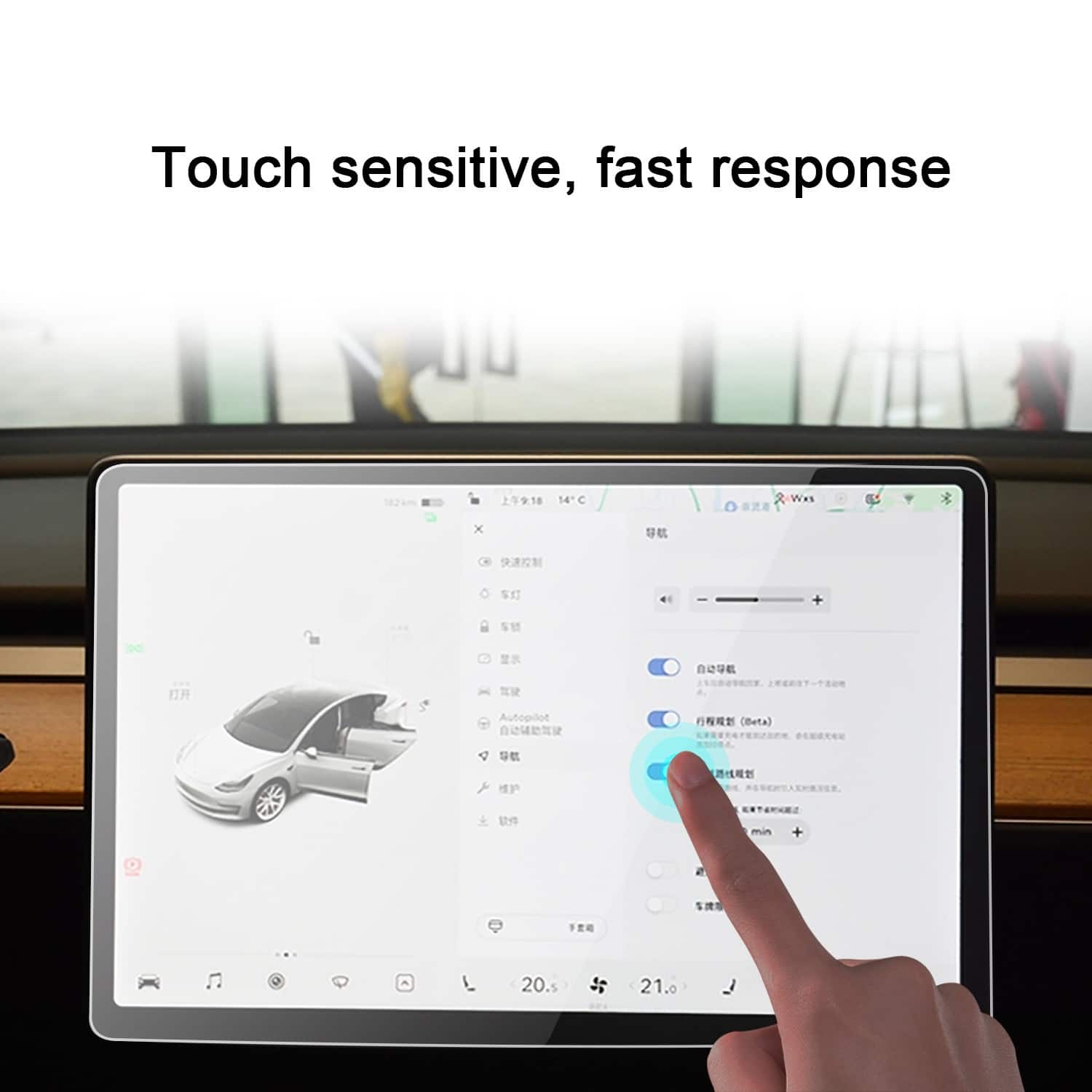 Touch sensitive, fast response. 182 km. 918 14C. Wws x C. Dd I. Autopilot. Ieta) D E. Y TANEI min 2. 20. 21.0.
