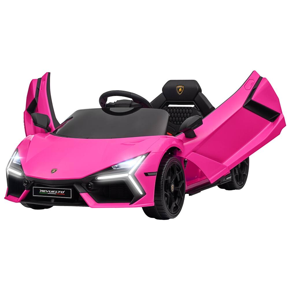 Alt View 6. Ropilly - Ropilly 12V Pink Lamborghini Ride On Car Kids Electric Car with Remote Control.