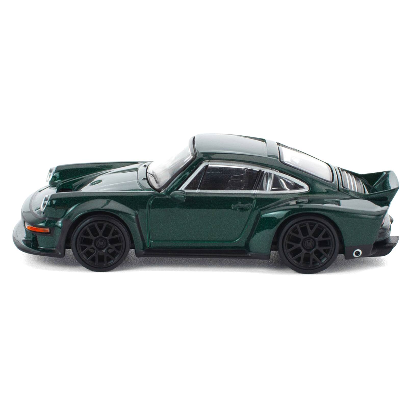 Alt View 1. Pop Race - Singer DLS Turbo Green Metallic 1/64 Diecast Model Car by Pop Race.