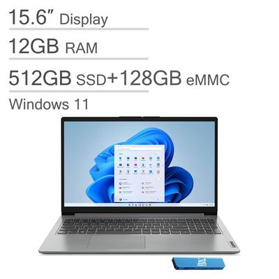 Lenovo IdeaPad 1 15.6 HD Laptop Intel Celeron with 12GB Memory Lenovo IdeaPad 1 15.6 HD Laptop Intel Celeron with 12GB Memory