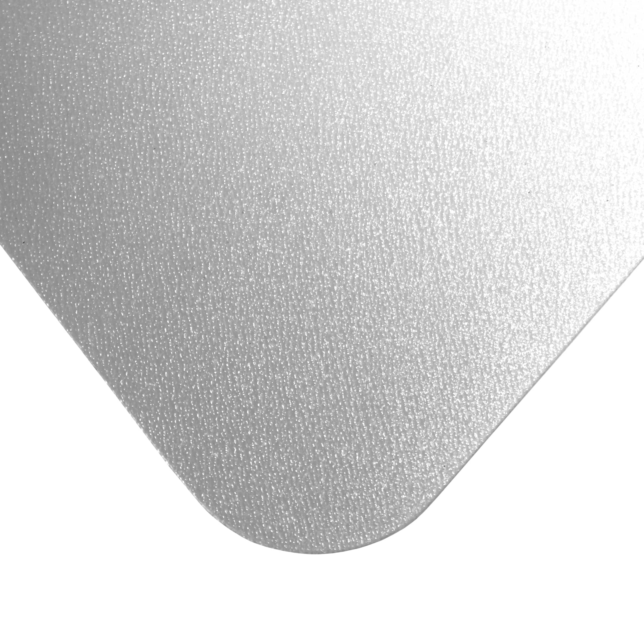 Left. Floortex - Basic Plus Rectangular Polycarbonate Chair Mat for Hard Floor 30 x 48 inches - Clear.