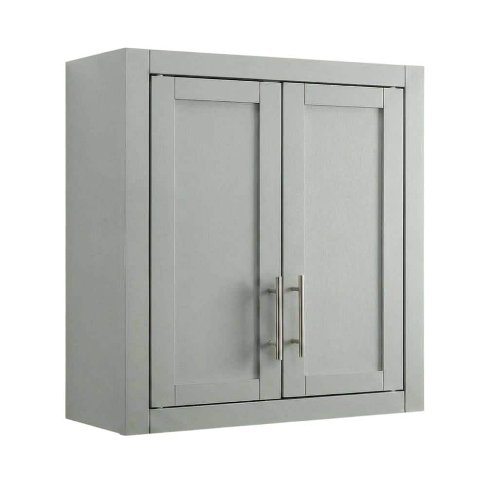 FurniFact - Wall-Mount Storage Cabinet - Gray