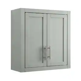 FurniFact - Wall-Mount Storage Cabinet - Gray