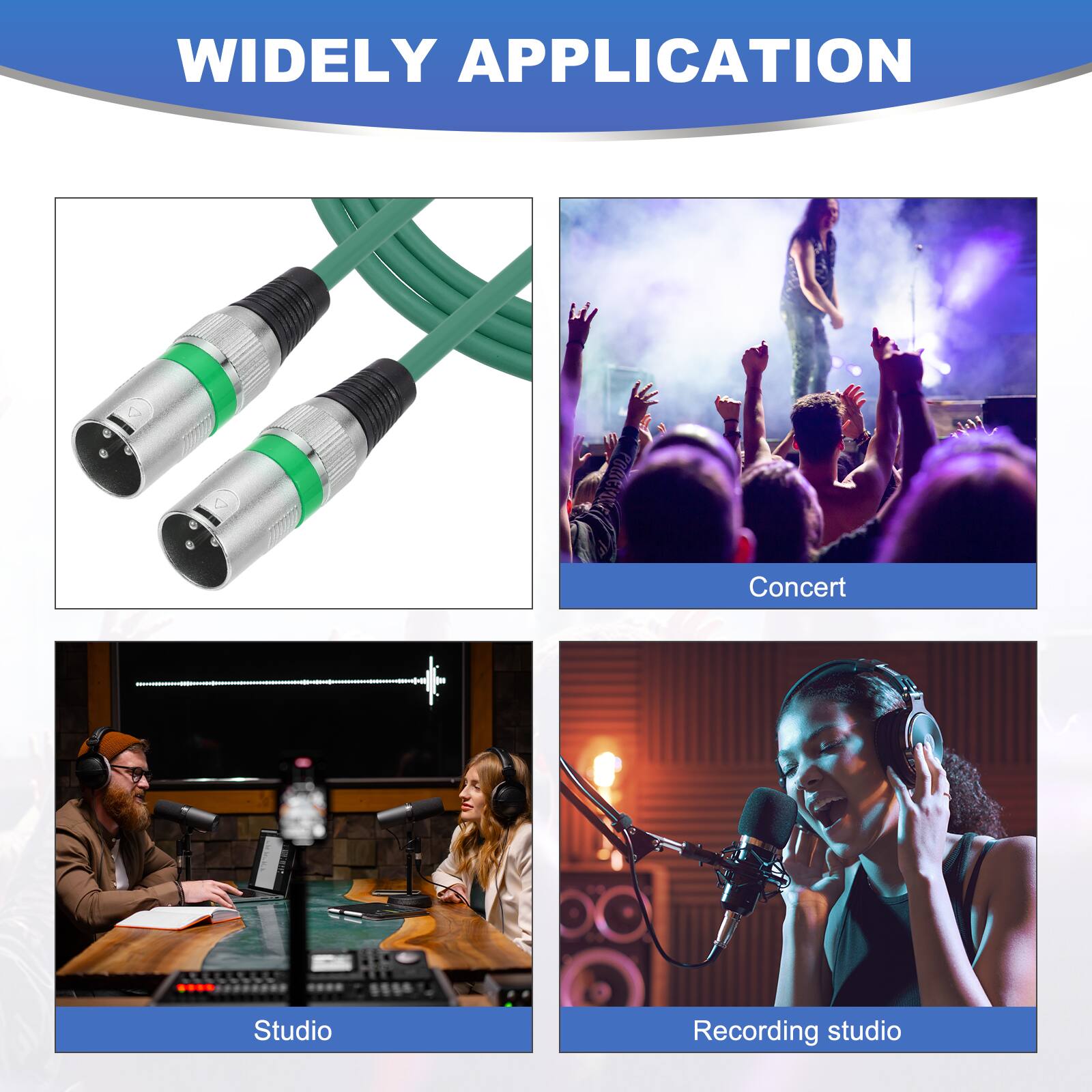 WIDELY APPLICATION

Concert  
Studio  
Recording studio