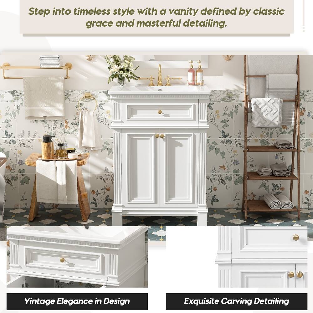 Step into timeless style with a vanity defined by classic grace and masterful detailing.

Vintage Elegance in Design

Exquisite Carving Detailing